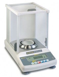 The Kern ABT analytical balance with automatic internal calibration 