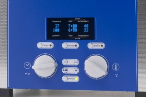 The show-all control panel of the Elma P series of ultrasonic cleaners 