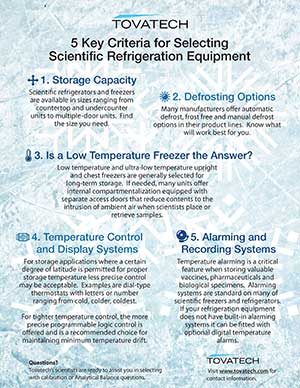 Selecting Scientific Refrigeration Equipment